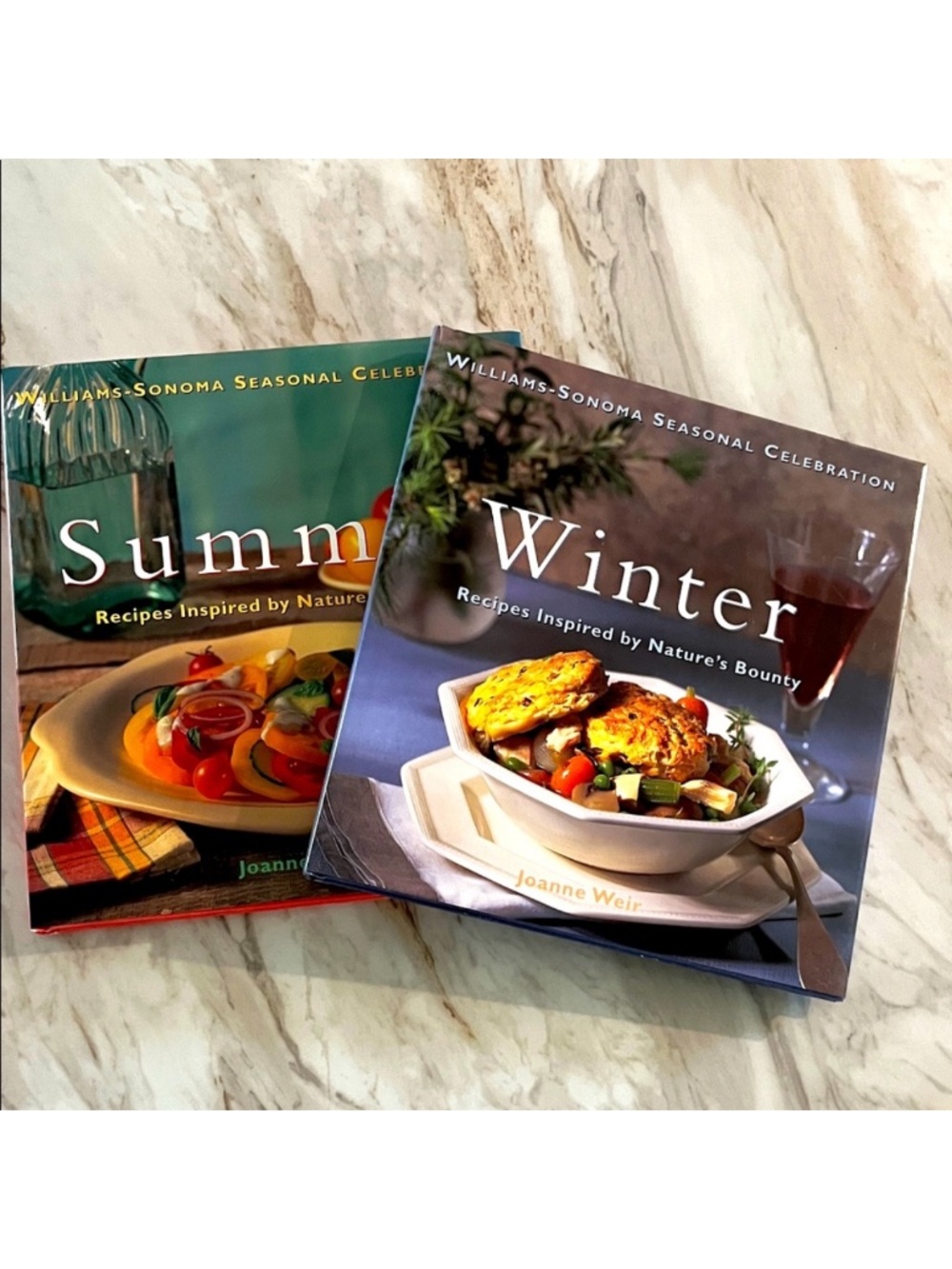 Williams Sonoma Seasonal Celebration Summer & Winter Hardcover Cookbooks